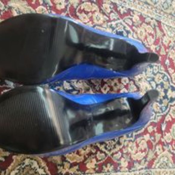 Nine West cobalt blue pumps heels 7M - Picture 4 of 4